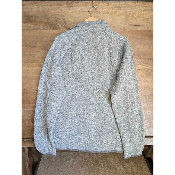 Patagonia Better Sweater Mens L Gray Heather Performance Stonewash 1/4 Zip NWT - Picture 2 of 5